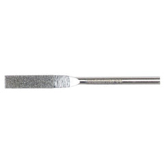 0.157″ × 0.040″ Electroplated Diamond File Flat 100 Grit 5/8″ Diamond - Makers Industrial Supply