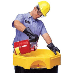 UltraTech - 5-1/2" High x 24" Diam, Polyethylene, Bung Funnel - 6 Gal Drum/Pail Capacity - Makers Industrial Supply