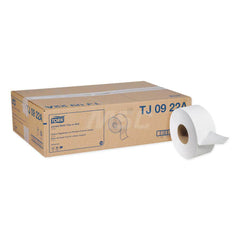 Bathroom Tissue: Jumbo Roll, Recycled Fiber, 2-Ply, White 3.48″ Sheet Width