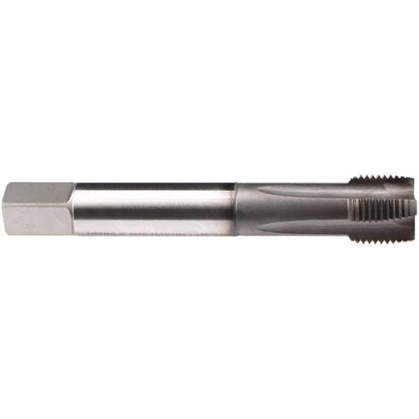 Emuge - 5/8-18 UNF 4 Flute BT Plug Spiral Flute Tap - High Speed Steel, GLT-1 Finish, 4.331" OAL, Right Hand Flute, Right Hand Thread, Series Rekord B-Z - Exact Industrial Supply