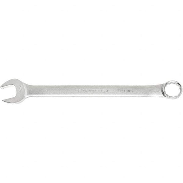 GearWrench - 2-3/4" 12 Point Combination Wrench - 15° Offset Angle, 31.89" OAL, Steel, Satin Finish - Makers Industrial Supply