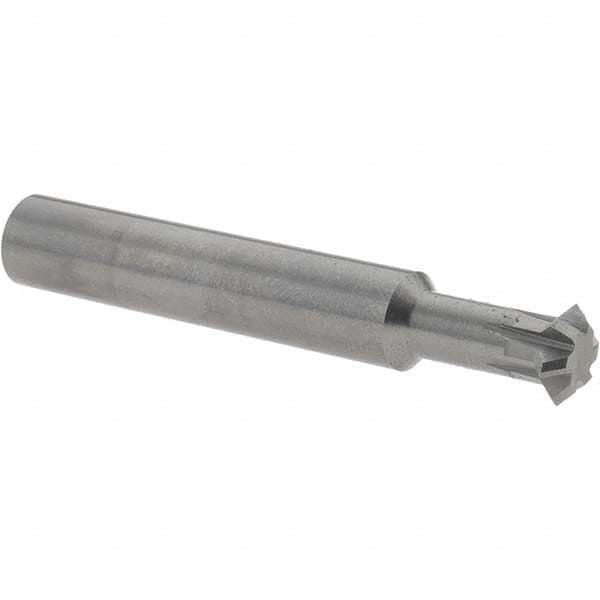 Accupro - 3/8° 3/8" Cut Diam, 1/8" Cut Width, 3/8" Shank, Solid Carbide Double-Angle Cutter - Makers Industrial Supply