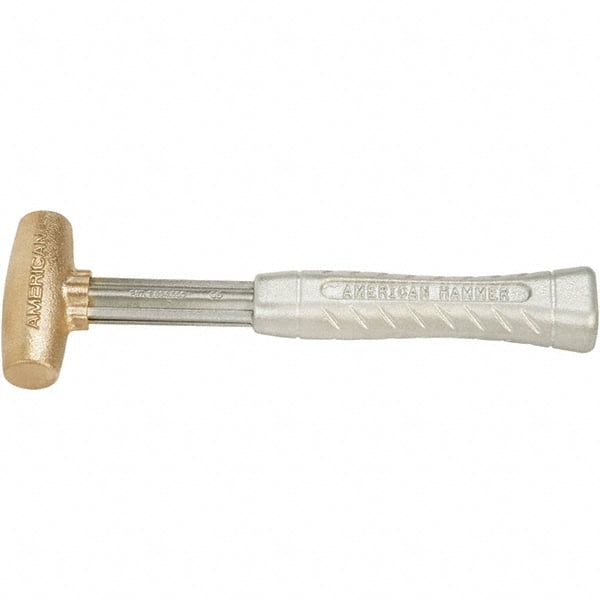 American Hammer - 1-1/2 Lb Nonsparking Bronze Hammer - Exact Industrial Supply