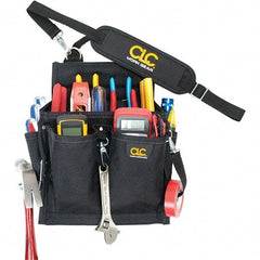 CLC - Electrician's Holster with 20 Pockets - Ballistic Polyester, Black - Makers Industrial Supply