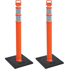 PRO-SAFE - Traffic Barrels, Delineators & Posts Type: Delineator Post Material: Polyethylene - Makers Industrial Supply