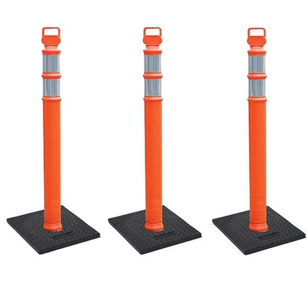 PRO-SAFE - Traffic Barrels, Delineators & Posts Type: Delineator Post Material: Polyethylene - Makers Industrial Supply