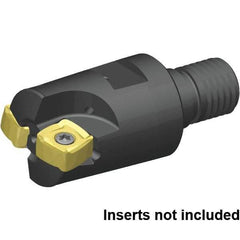 Kennametal - 38.1mm Cut Diam, 2.5mm Max Depth, M16 29mm Shank Diam, Modular Connection Indexable High-Feed End Mill - Screw Holding Method, XO..1205.. Insert, 7793VXO Toolholder, Through Coolant - Makers Industrial Supply