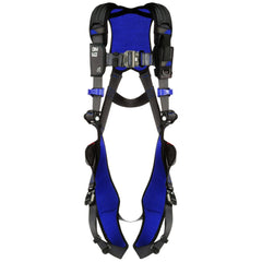 Fall Protection Harnesses: 420 Lb, Vest Style, Size X-Large, For General Purpose, Polyester, Back Quick-Connect Leg Strap, Quick-Connect Chest Strap