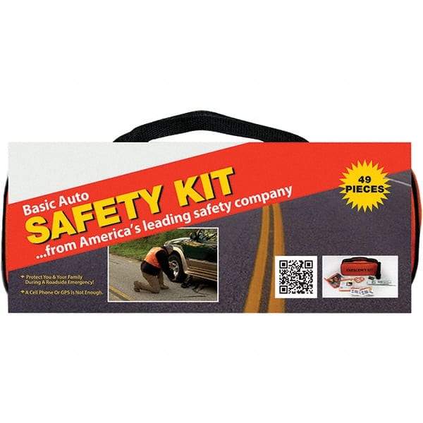 PRO-SAFE - Highway Safety Kits Type: Emergency Roadside Kit Number of Pieces: 49 - Makers Industrial Supply