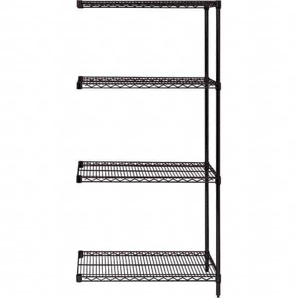 Quantum Storage - 36" Wide, 54 High, Open Shelving Accessory/Component - Use with #1630 Built-In Combination Lock - Makers Industrial Supply