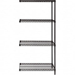 Quantum Storage - 24" Wide, 63 High, Open Shelving Accessory/Component - Use with #1630 Built-In Combination Lock - Makers Industrial Supply