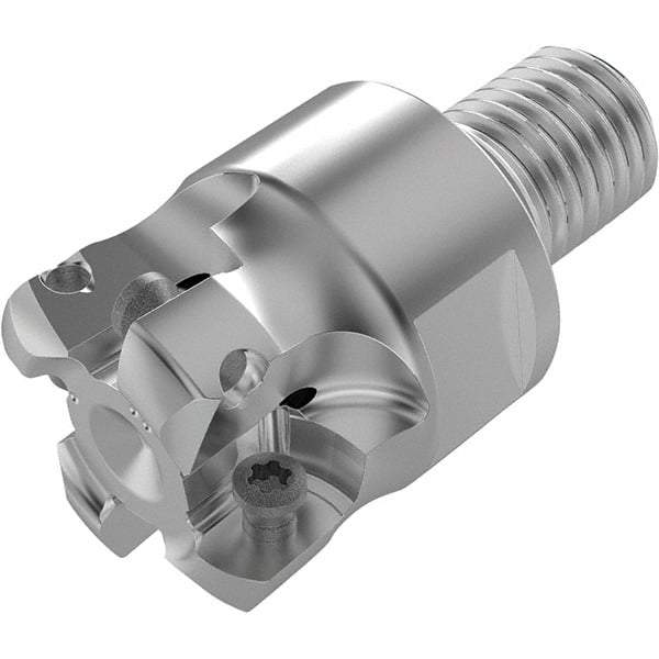 Seco - 22.1mm Cut Diam, 1.9mm Max Depth, M16 16mm Shank Diam, Modular Connection Indexable High-Feed End Mill - Screw Holding Method, LPKT09 Insert, R217.21 Toolholder, Through Coolant - Makers Industrial Supply