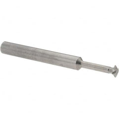 Accupro - 1/4° 1/4" Cut Diam, 0.072" Cut Width, 1/4" Shank, Solid Carbide Double-Angle Cutter - Makers Industrial Supply