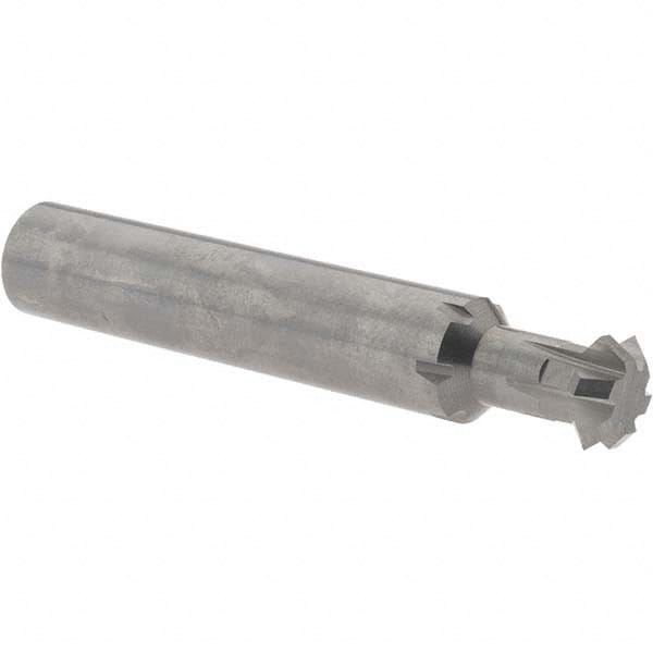 Accupro - 1/2° 1/2" Cut Diam, 0.187" Cut Width, 1/2" Shank, Solid Carbide Double-Angle Cutter - Makers Industrial Supply