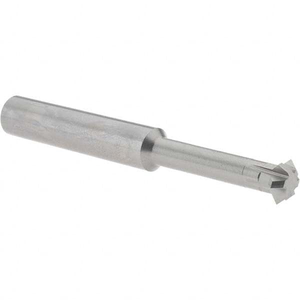 Accupro - 1/2° 1/2" Cut Diam, 0.187" Cut Width, 1/2" Shank, Solid Carbide Double-Angle Cutter - Makers Industrial Supply