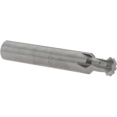 Accupro - 1/2° 1/2" Cut Diam, 0.187" Cut Width, 1/2" Shank, Solid Carbide Double-Angle Cutter - Makers Industrial Supply