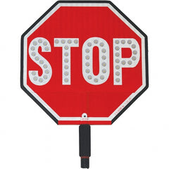 PRO-SAFE - "Stop," 12" Wide x 18" High ABS Plastic Traffic Control Sign - Makers Industrial Supply