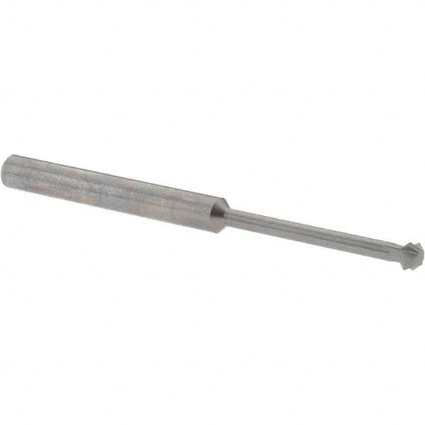 Accupro - 3/16° 3/16" Cut Diam, 0.093" Cut Width, 3/16" Shank, Solid Carbide Double-Angle Cutter - Makers Industrial Supply