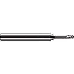 Harvey Tool - 0.07" Diam, 0.105" LOC, 3 Flute Solid Carbide Ball End Mill - Exact Industrial Supply