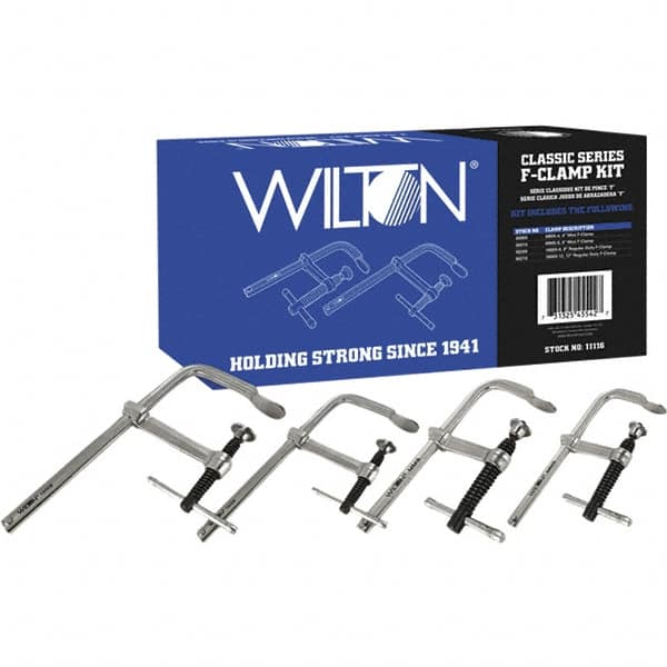 Wilton - Sliding Arm Clamp Sets Clamp Type: Standard Throat Depths (Decimal Inch): 2.2500; 4.7500; 5.5000 - Makers Industrial Supply