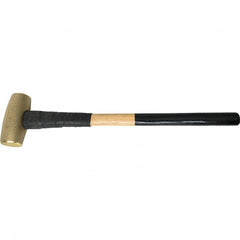 American Hammer - 10 Lb Brass Nonsparking Hammer - Exact Industrial Supply