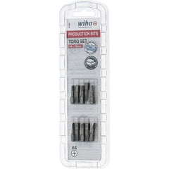 Wiha - 1/4" Drive, #4 Torq-Set Screwdriver Bit - 1" OAL - Makers Industrial Supply