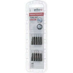 Wiha - 1/4" Drive, #0 Torq-Set Screwdriver Bit - 1" OAL - Makers Industrial Supply