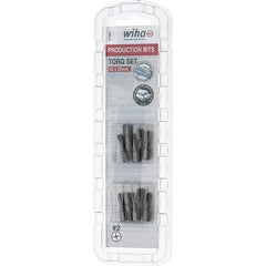 Wiha - 1/4" Drive, #2 Torq-Set Screwdriver Bit - 1" OAL - Makers Industrial Supply