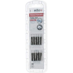 Wiha - 1/4" Drive, #5 Torq-Set Screwdriver Bit - 1" OAL - Makers Industrial Supply