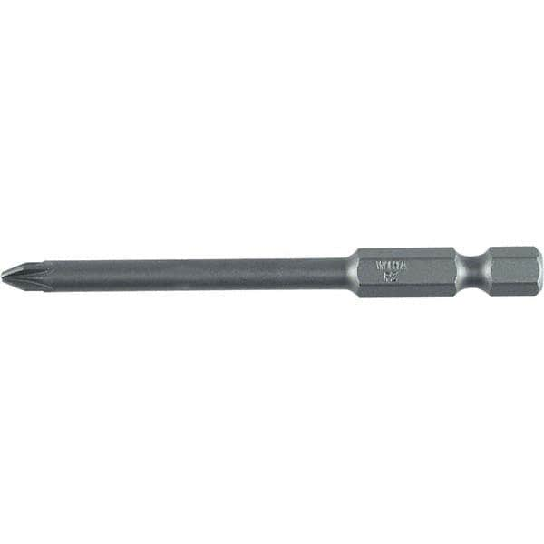 Wiha - PZ.2 Power Bit - 1/4" Drive, 2-3/4" OAL - Makers Industrial Supply