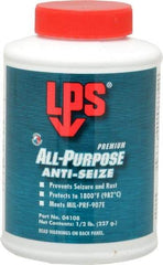 LPS - 0.5 Lb Can General Purpose Anti-Seize Lubricant - Molybdenum Disulfide, -65 to 1,800°F, Blue/Gray, Water Resistant - Makers Industrial Supply