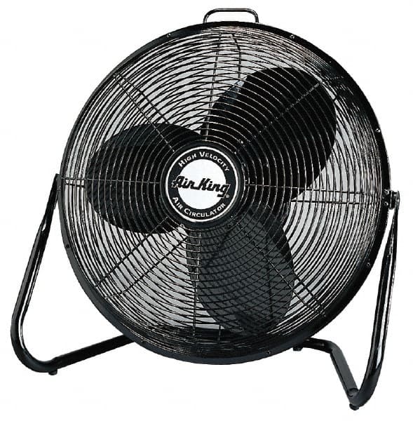 Air King - 20" Blade, 2,025, 2,650 & 3,625 CFM, Low Floor Stand Industrial Circulation Fan - Makers Industrial Supply