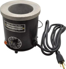 WAAGE - 1 Pint, 3" Deep, 150 to 450°F, Dip Coat Pot - 3-1/2" ID, 115 Volts, 400 Watts - Makers Industrial Supply