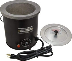 WAAGE - 2 Qt, 5" Deep, 150 to 450°F, Dip Coat Pot - 5-1/2" ID, 115 Volts, 600 Watts - Makers Industrial Supply