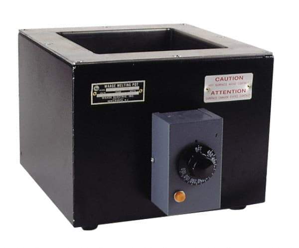 WAAGE - 3 Lb, 2" Deep, 200 to 550°F, Dip Coat Pot - 4 x 12" Inside Dimension, 120 Volts, 1000 Watts - Makers Industrial Supply