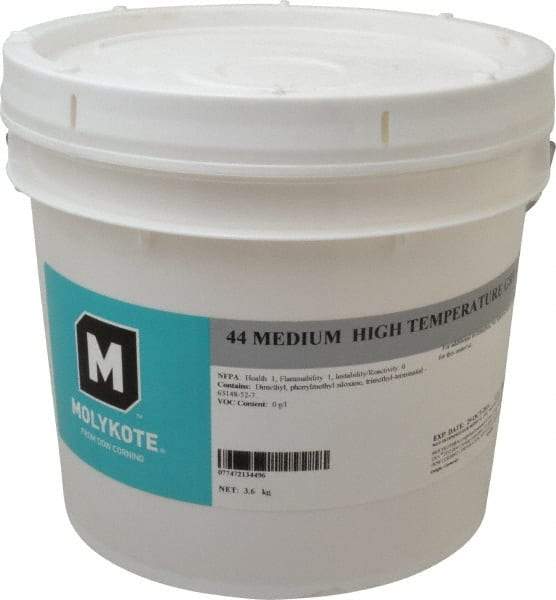 Dow Corning - 8 Lb Can Lithium High Temperature Grease - White, High Temperature, 400°F Max Temp, NLGIG 2, - Makers Industrial Supply