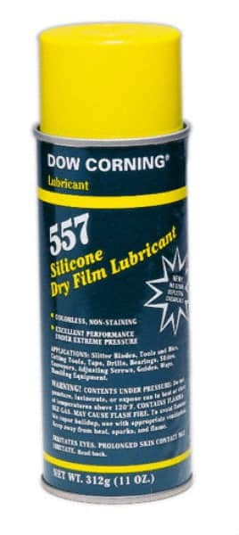 Dow Corning - 16 oz Aerosol Dry Film Moly/Silicone Lubricant - Clear, -40°F to 110°F - Makers Industrial Supply