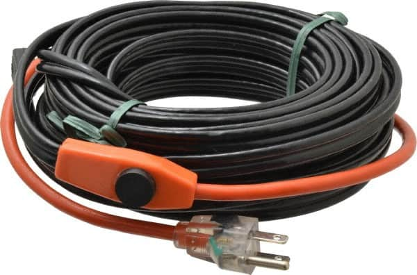 EasyHeat - 40' Long, Preassembled, Fixed Length, Fixed Wattage, Protection Heat Cable - 120 Input Volts, 280 Watts - Makers Industrial Supply