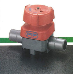 Simtech - 1" Pipe, 150 Max psi, Diaphragm Valve - Spigot End Connection, PVC, EPDM Seal - Makers Industrial Supply