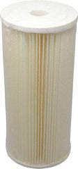 Pentair - 4-1/2" OD, 5µ, Cellulose Polyester Pleated Cartridge Filter - 9-3/4" Long, Reduces Sediments - Makers Industrial Supply