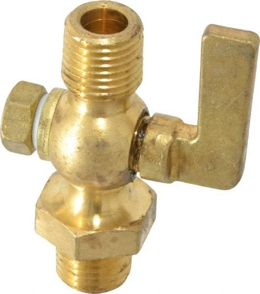 Conbraco - 1/4" Pipe, Lever Handle, MNPT x MNPT End Connection, Air Cock - 200 Max psi, Brass - Makers Industrial Supply