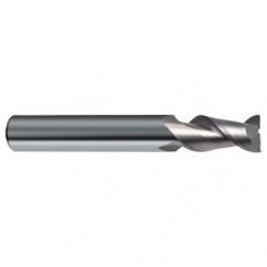 7/16" Dia. - 2-3/4" OAL - 45° Helix Bright Carbide End Mill - 2 FL - Makers Industrial Supply