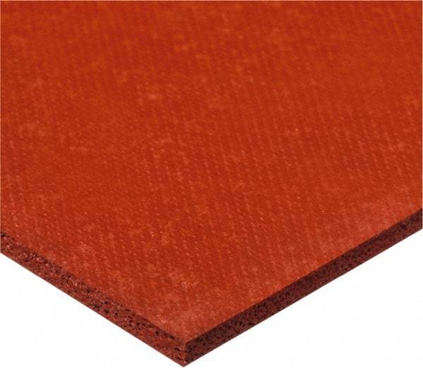 Value Collection - 3/16" Thick x 1" Wide x 10' Long Red Closed Cell Silicone Foam Rubber Roll - Stock Length, Adhesive Back, -100°F to 500°F - Makers Industrial Supply