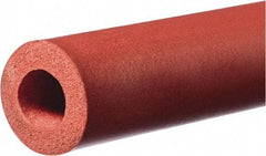 Value Collection - 1/4" ID to 3/4" OD, Silicone Foam Cylinder - 60" Long, 7 psi Tensile Strength, -100 to 500°F - Makers Industrial Supply