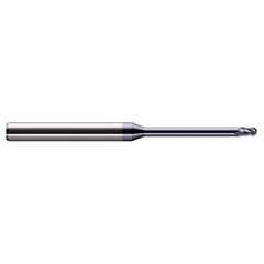 Harvey Tool - 3/16" Diam, 9/32" LOC, 3 Flute Solid Carbide Ball End Mill - Exact Industrial Supply