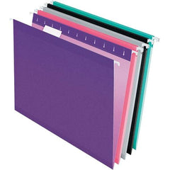 Pendaflex - 8-1/2 x 11", Letter Size, Assorted Colors, Hanging File Folder - 11 Point Stock, 1/5 Tab Cut Location - Makers Industrial Supply