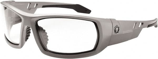 Ergodyne - Clear Lenses, Framed Safety Glasses - Anti-Fog, Size Universal, Wrap Around - Makers Industrial Supply