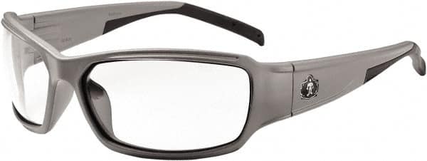 Ergodyne - Clear Lenses, Framed Safety Glasses - Anti-Fog, Size Universal, Wrap Around - Makers Industrial Supply