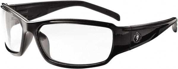 Ergodyne - Clear Lenses, Framed Safety Glasses - Anti-Fog, Size Universal, Wrap Around - Makers Industrial Supply