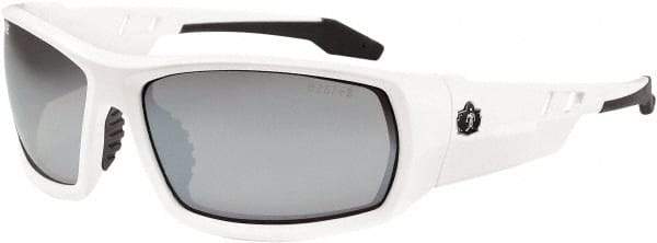 Ergodyne - Silver Lenses, Framed Safety Glasses - Uncoated Lenses, Size Universal, Wrap Around - Makers Industrial Supply